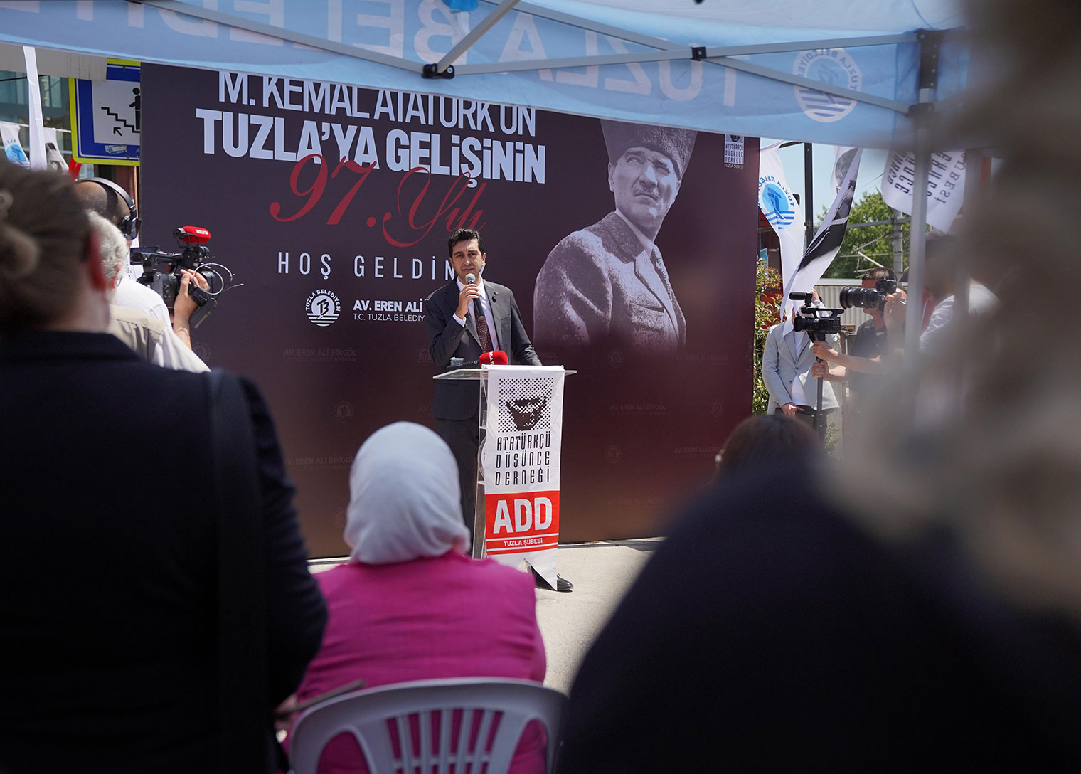 Atatürk’ün Tuzla’ya gelişinin 97. yılı coşkuyla kutlandı
