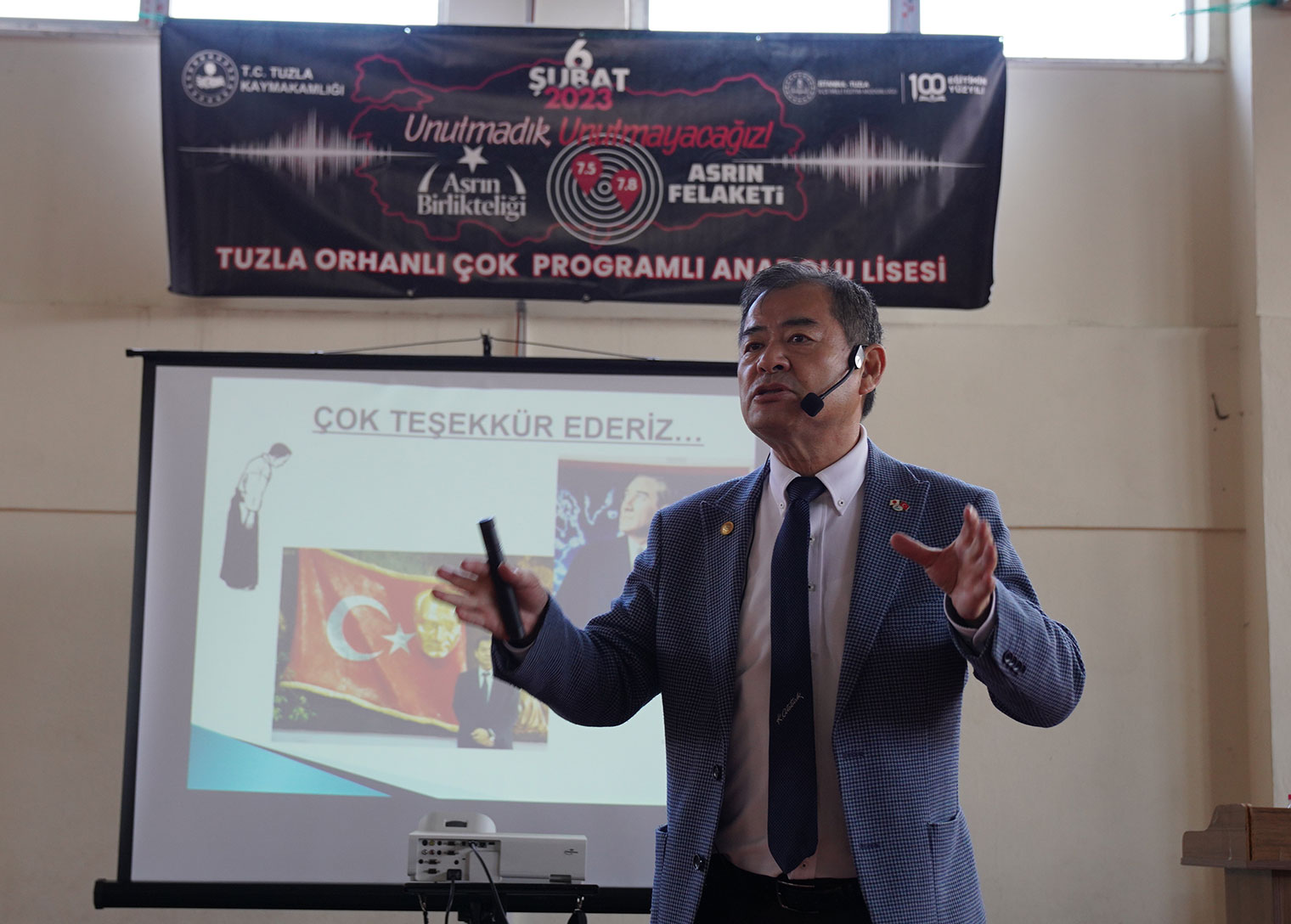 Deprem Uzmanı Yoshinori Moriwaki Tuzla’da seminer verdi