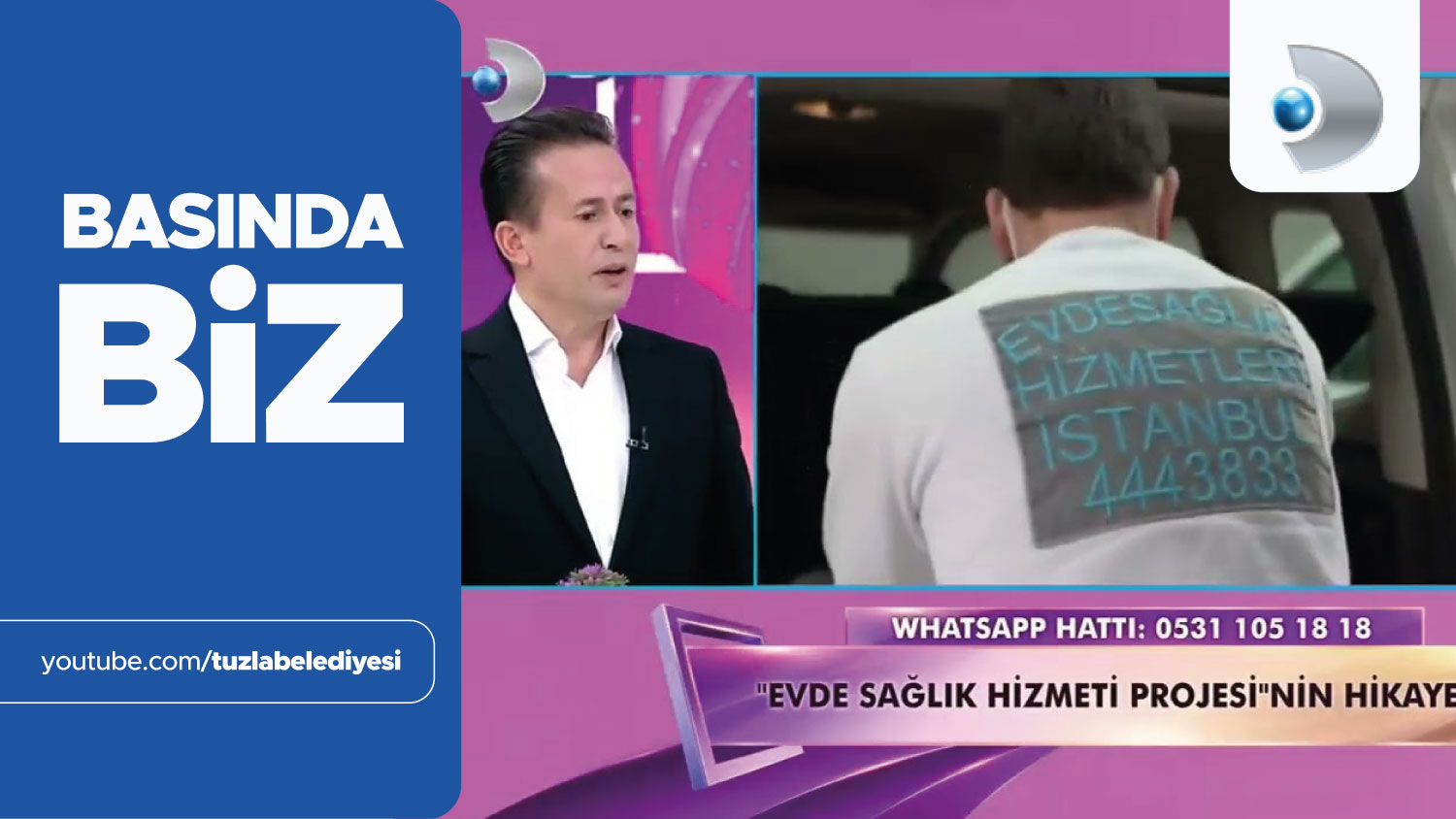 KANAL D - TUZLA BELEDİYE BAŞKANI DR. ŞADİ YAZICI KONUŞTUKÇA PROGRAMINA KATILDI
