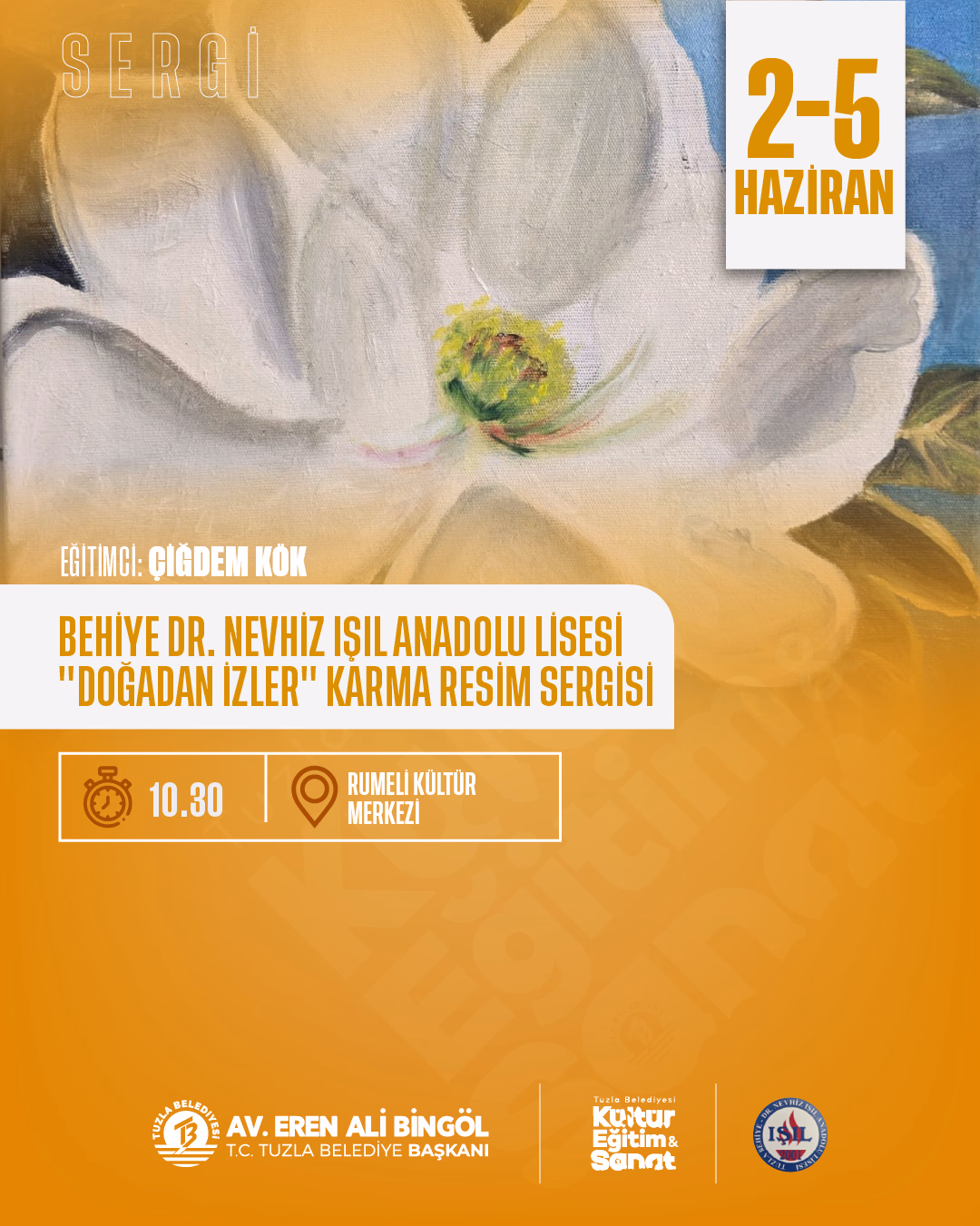 Behiye Dr. Nevhiz Işıl Anadolu Lisesi "Doğadan İzler" Karma Resim Sergisi