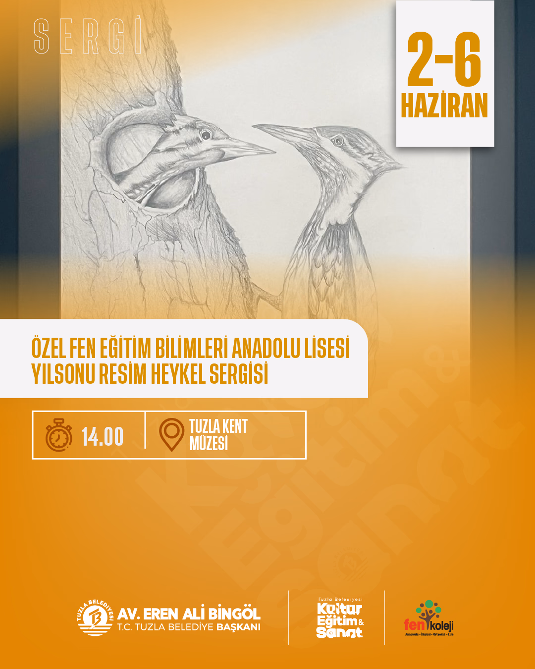 Özel Fen Eğitim Bilimleri Anadolu Lisesi Yılsonu Resim Heykel Sergisi