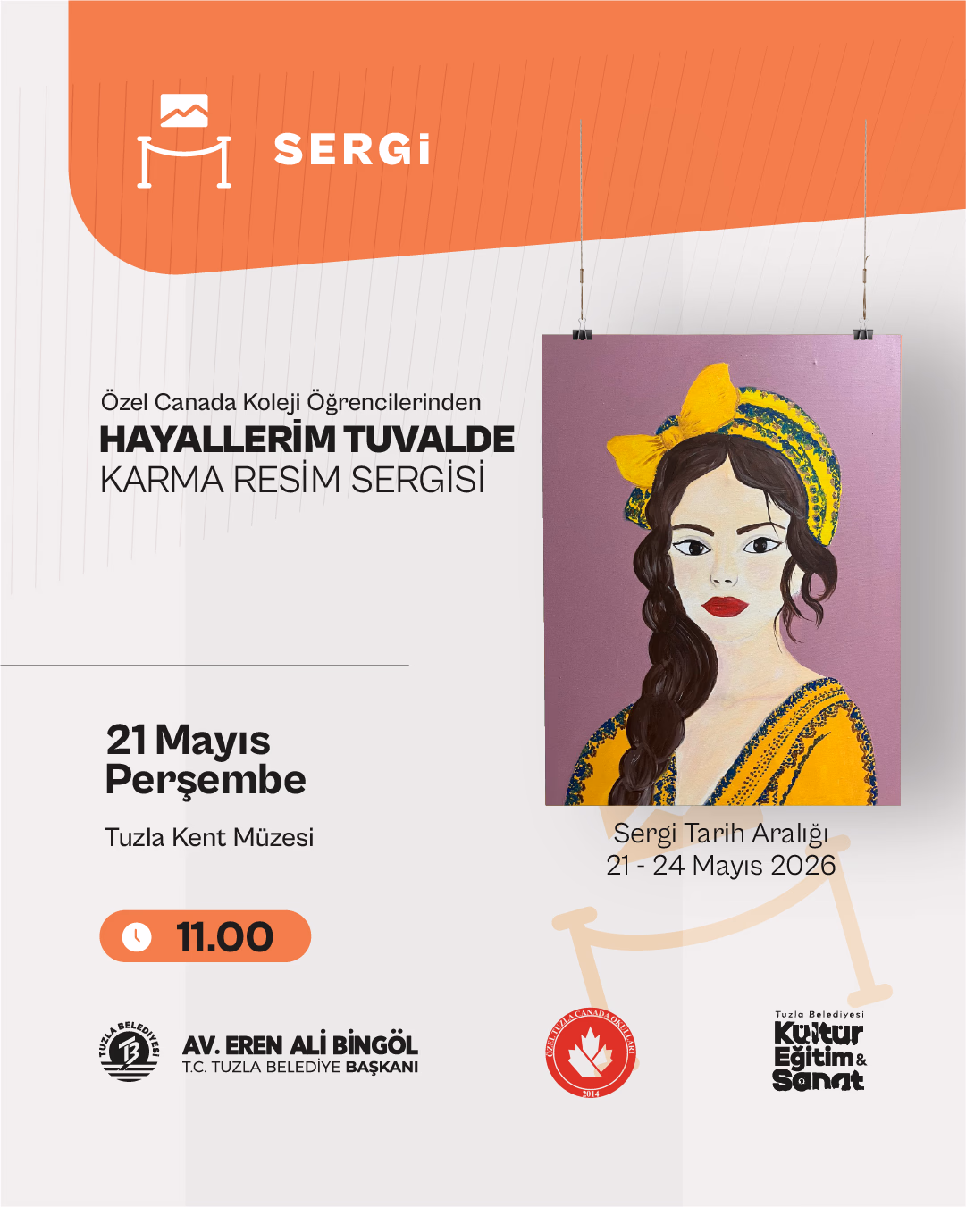Özel Canada Koleji Öğrencilerinden "Hayallerim Tuvalde" Karma Resim Sergisi