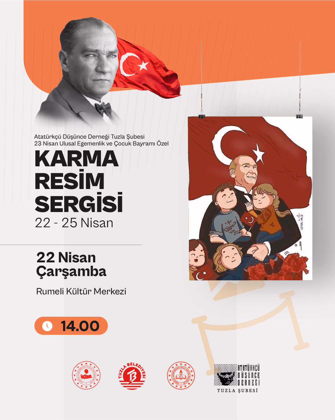 Sergi: 23 Nisan Özel Karma Resim Sergisi