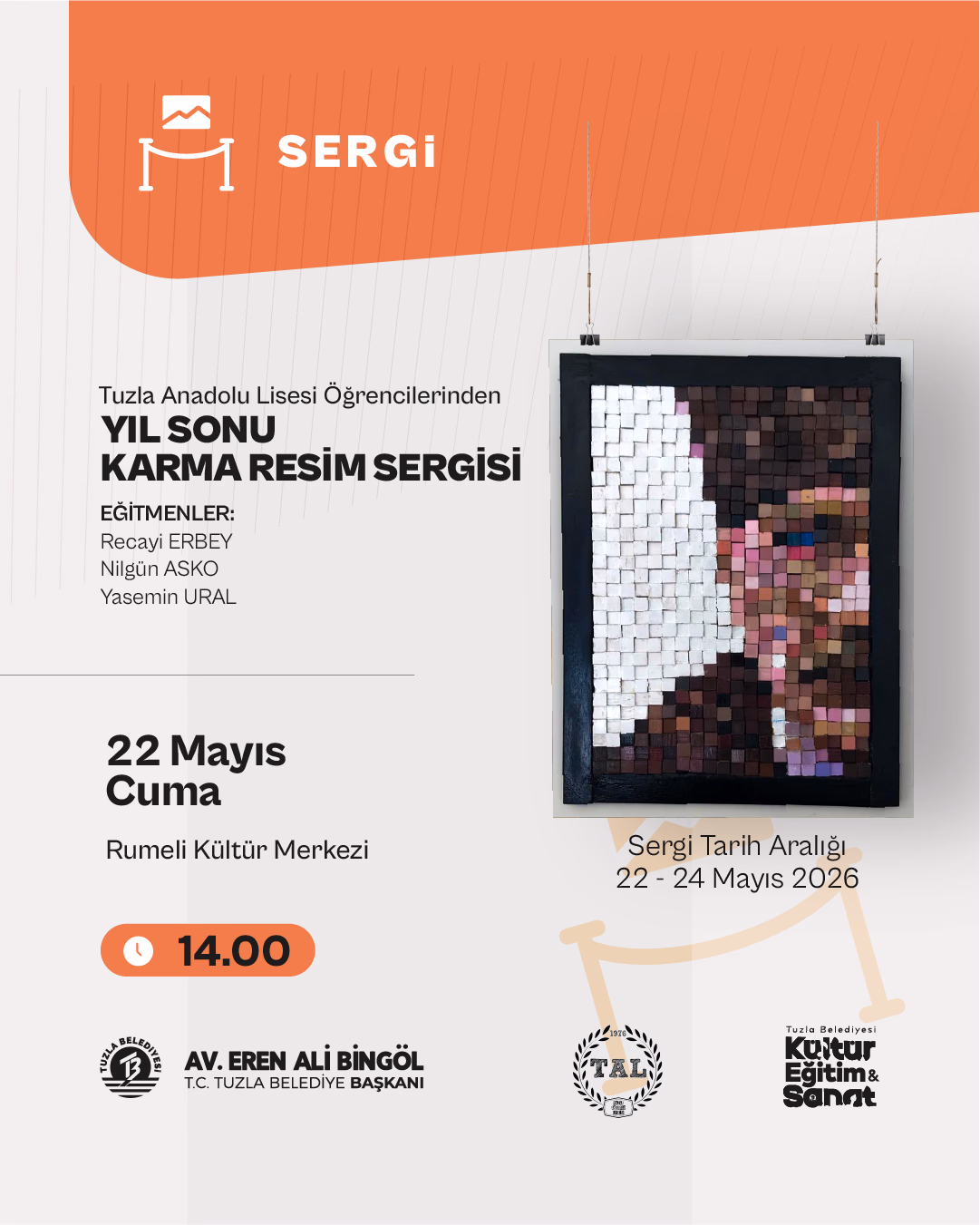 Tuzla Anadolu Lisesi Öğrencilerinden Yılsonu Karma Resim Sergisi