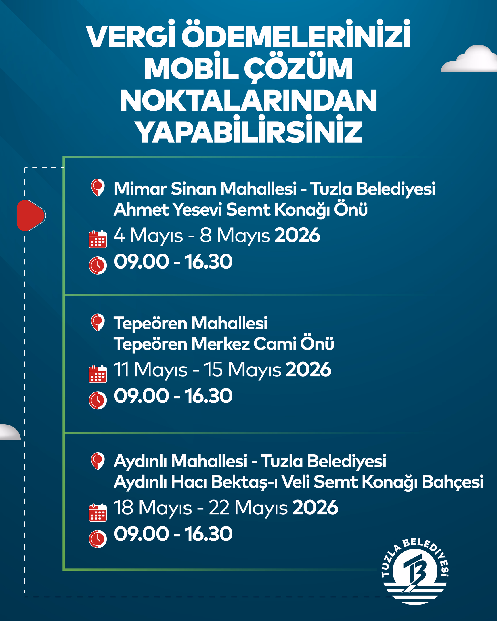 4-8 Mayıs 2026 TİM Mobil Çözüm Noktası 