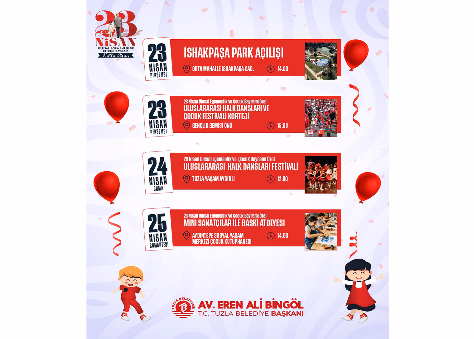 Tuzla’da 23 Nisan coşkusu 4 gün sürecek - Görsel 4