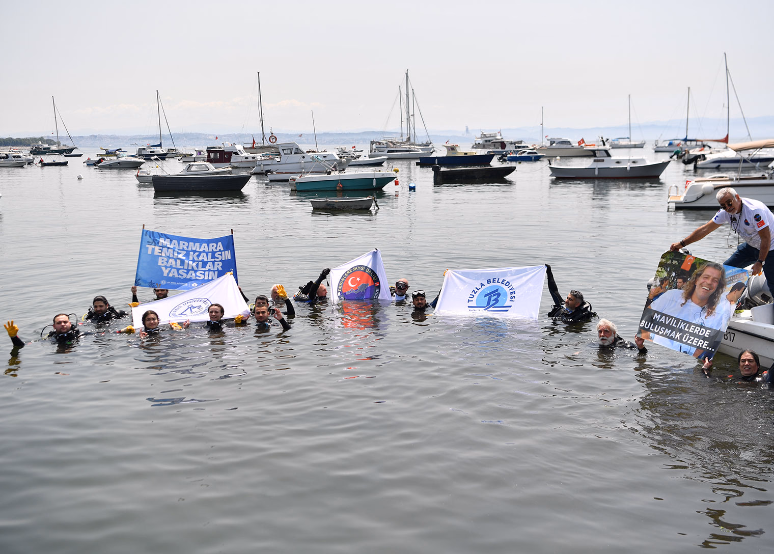 Dalgıçlar Tuzla'dan haykırdı: Marmara temiz kalsın balıklar nefes alsın - Görsel 3