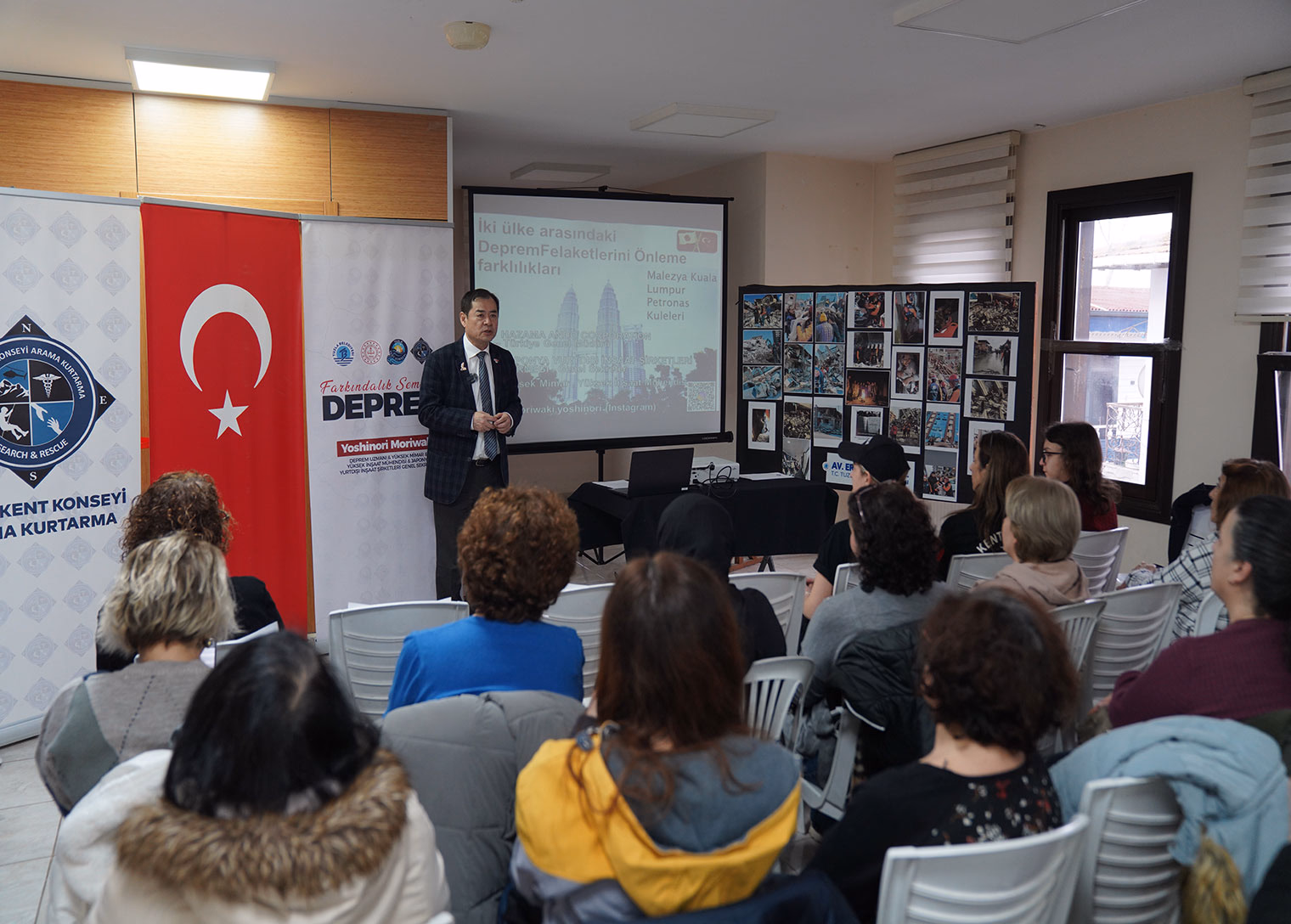 Deprem Uzmanı Moriwaki Deprem Haftası’nda Tuzlalılara farkındalık semineri verdi