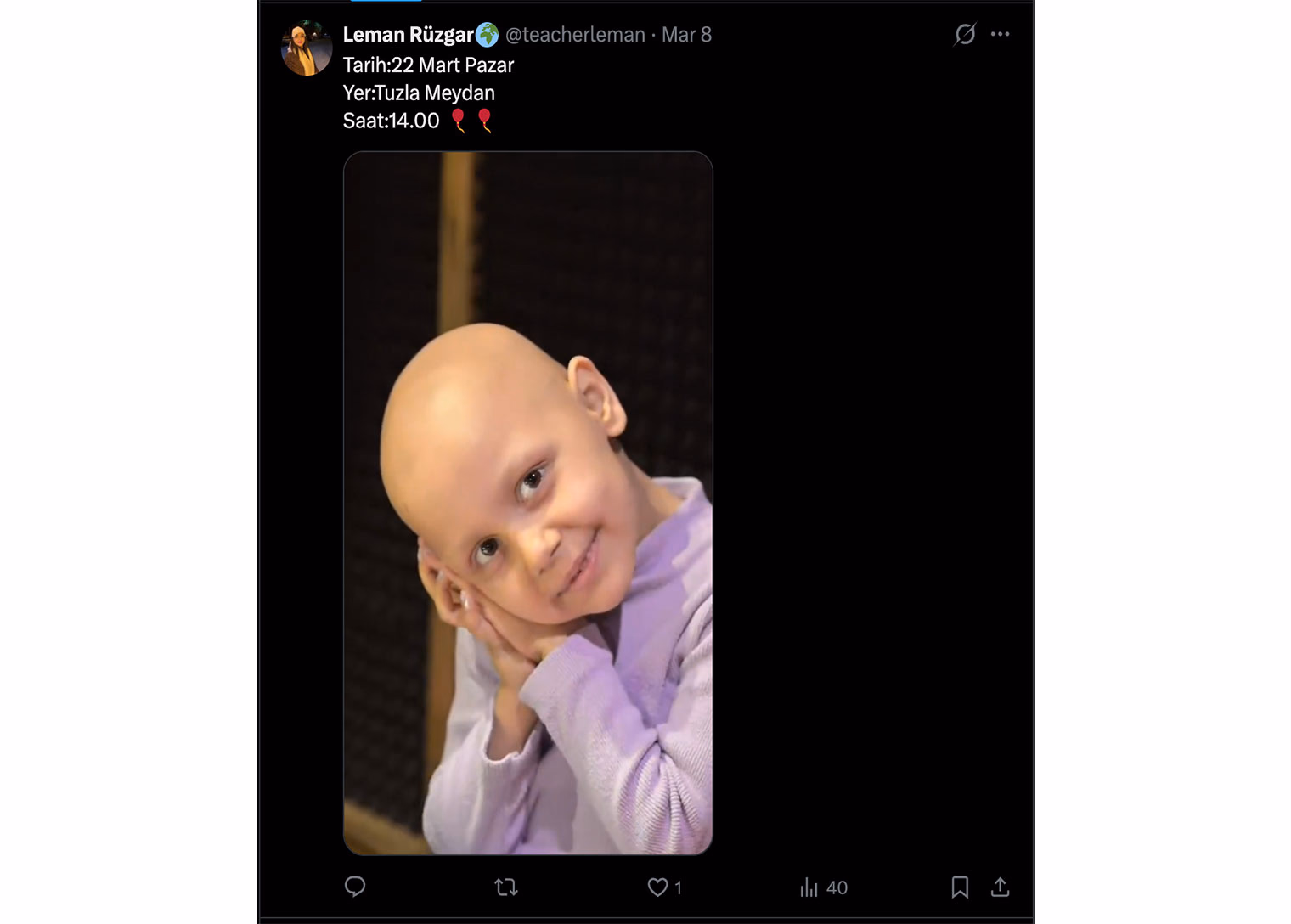 22 Mart’ta balonlar Almira için gökyüzüne bırakılacak - Görsel 2