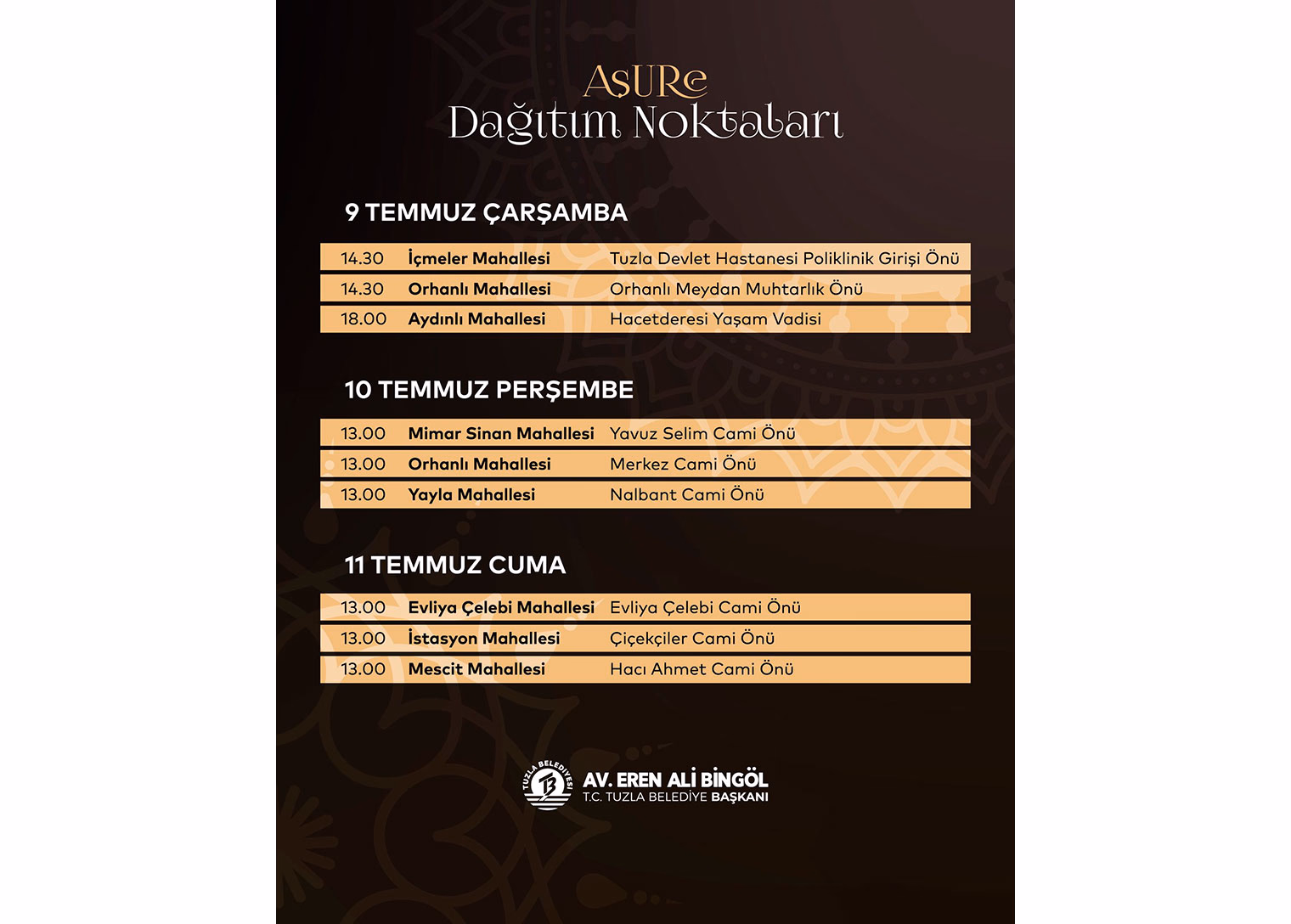 Muharrem ayının bereketi Tuzla’da paylaşılıyor: Aşure ikramı başladı - Görsel 6