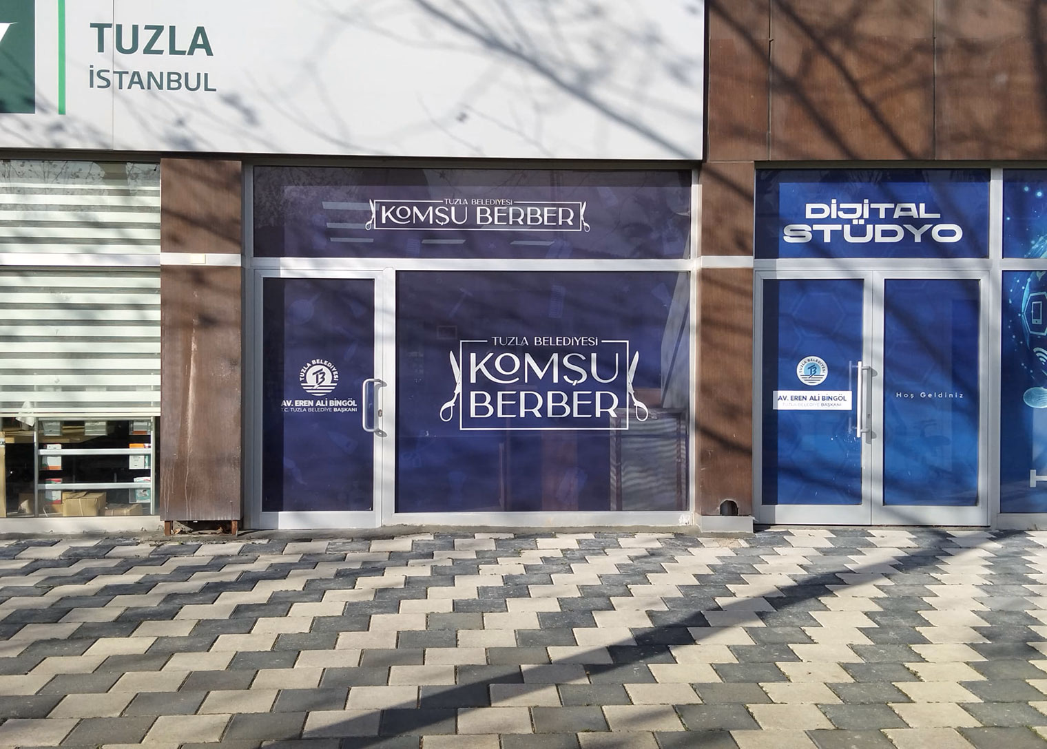 Tuzla Belediyesi’nin ücretsiz berber hizmeti “Komşu Berber” Şelale Park’ta hizmete devam ediyor