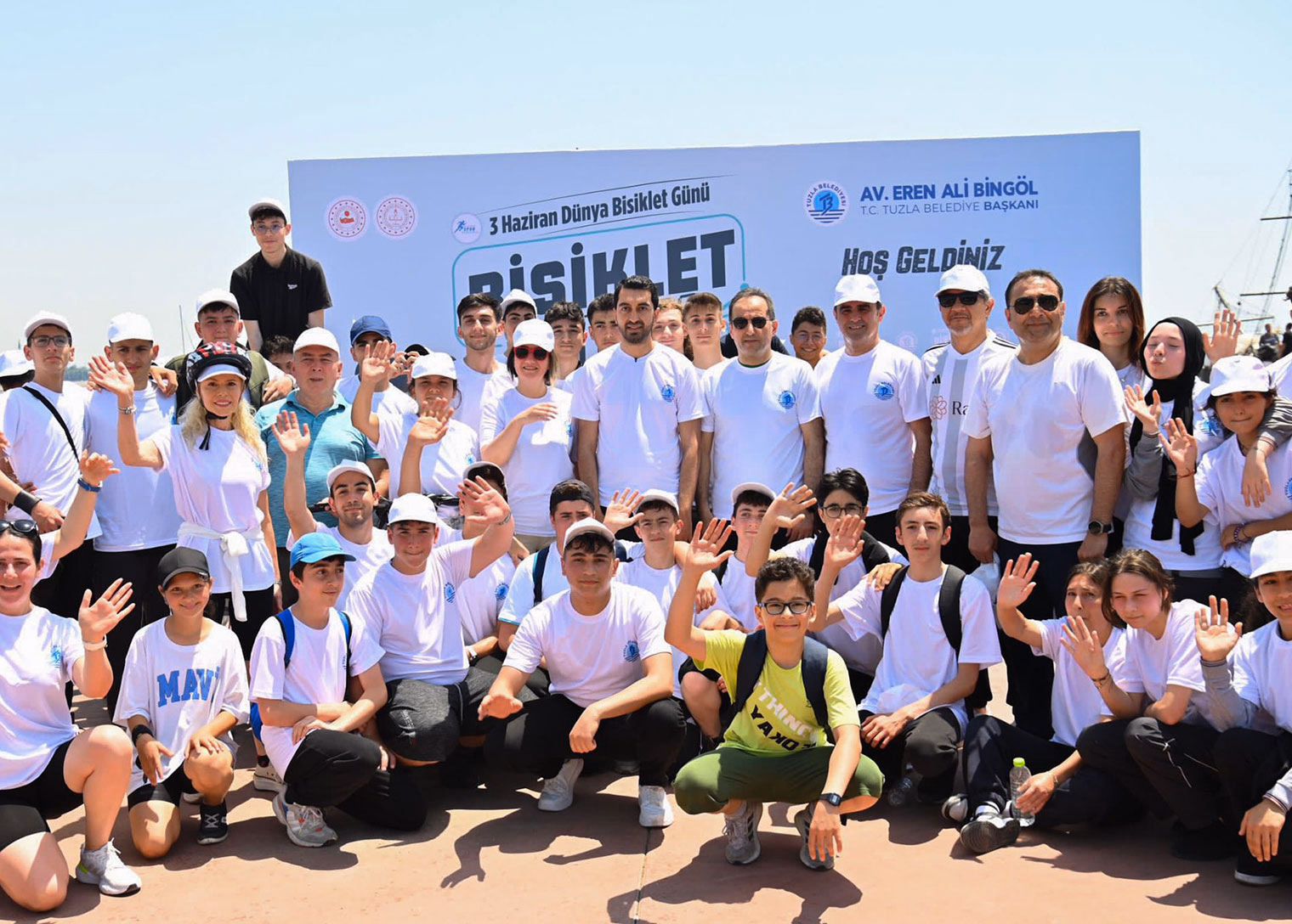 Dünya Bisiklet Günü’nde Tuzla’nın sokakları bisikletlerle arşınlandı