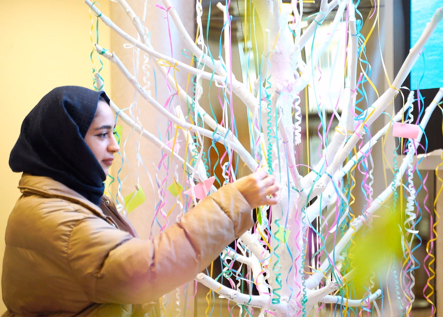 Tuzla Belediye Binası’na dilek ağaçları yerleştirildi