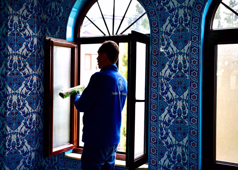 Tuzla’da ibadethaneler Ramazan Bayramı öncesinde temizlendi - Görsel 5