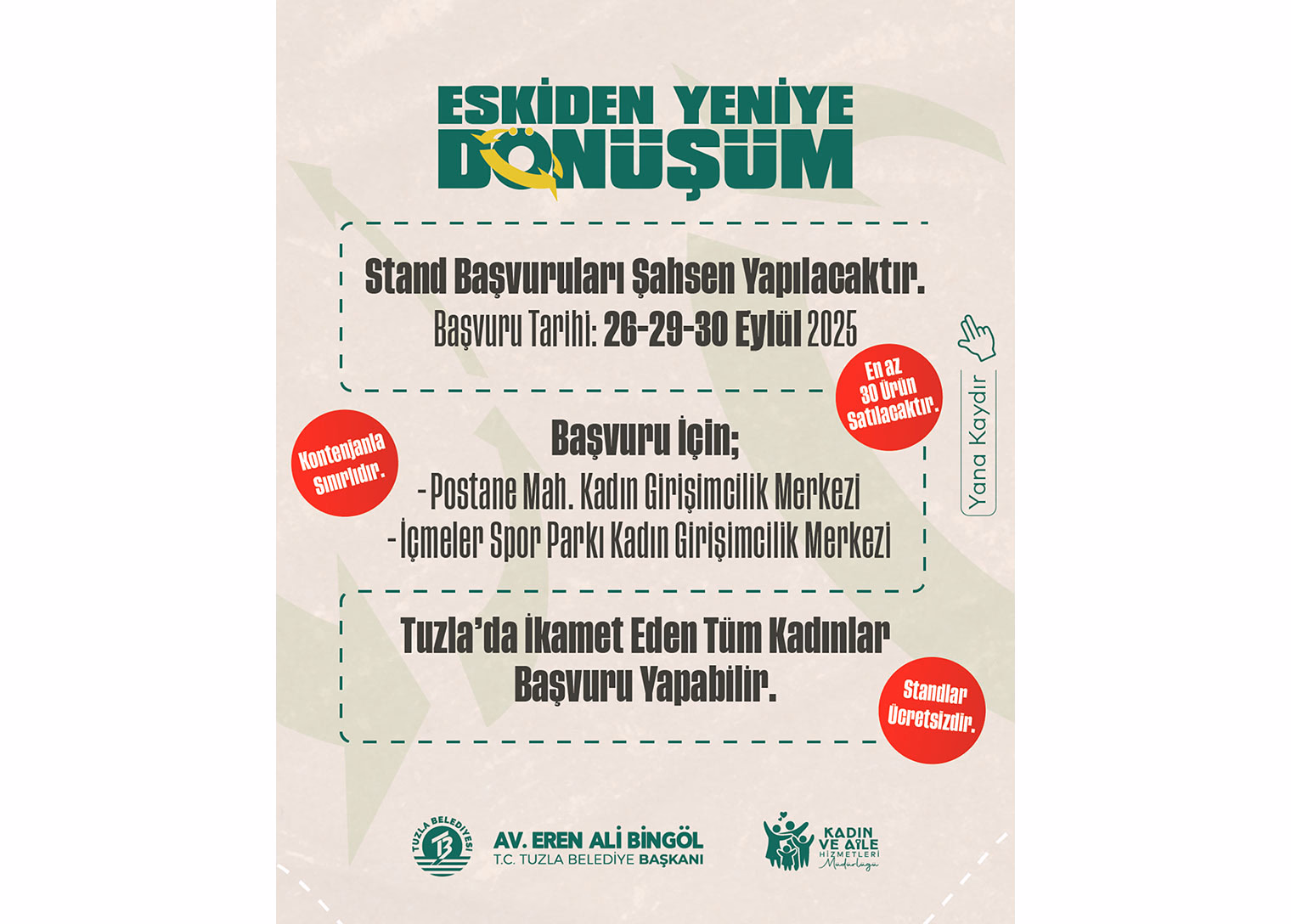 Tuzla’da ‘Eskiden Yeniye Dönüşüm’ rüzgârı: 2. El Çarşısı başlıyor - Görsel 3