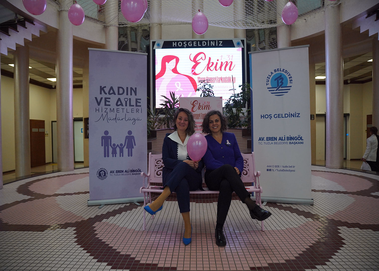 Tuzla Belediyesi’nden meme kanseri farkındalığına ‘pembe dokunuş’ - Görsel 3