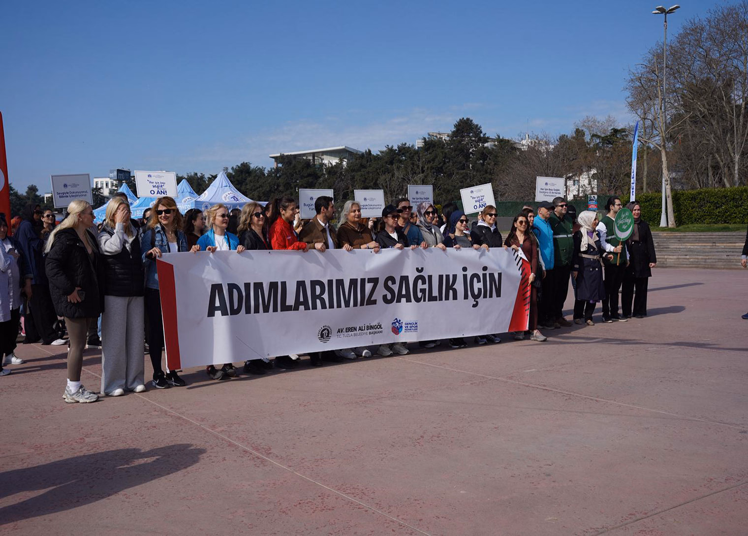 Tuzla’da Dünya Sağlık Haftası’na özel hareketli kutlama