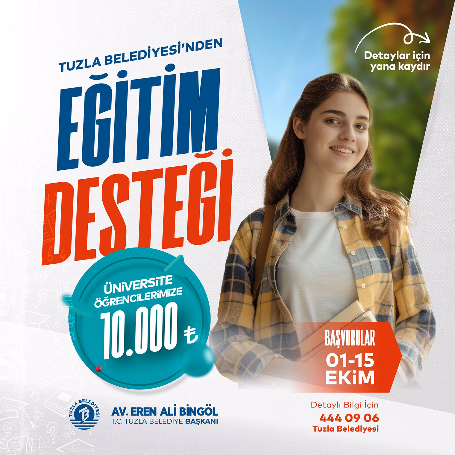 Tuzla Belediyesi’nden üniversite öğrencilerine 10 bin TL’lik eğitim desteği - Görsel 2